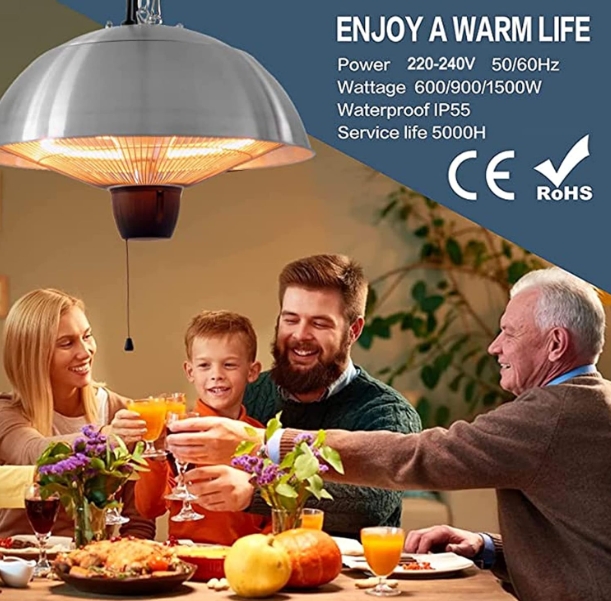 Wall mounted heater indoor